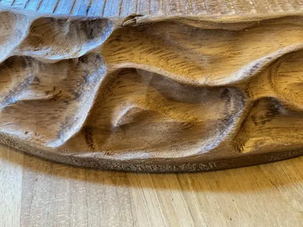 Rusztikus teak fa tál