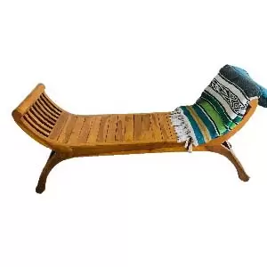 Teakfa szék (ollópad)
